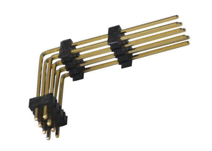 검정 8 Pin 우두머리 연결관 1.27mm 2 줄 정각 3 플라스틱