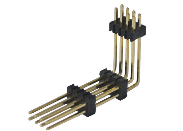 검정 8 Pin 우두머리 연결관 1.27mm 2 줄 정각 3 플라스틱