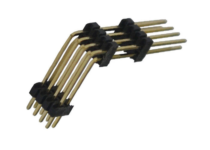 검정 8 Pin 우두머리 연결관 1.27mm 2 줄 정각 3 플라스틱