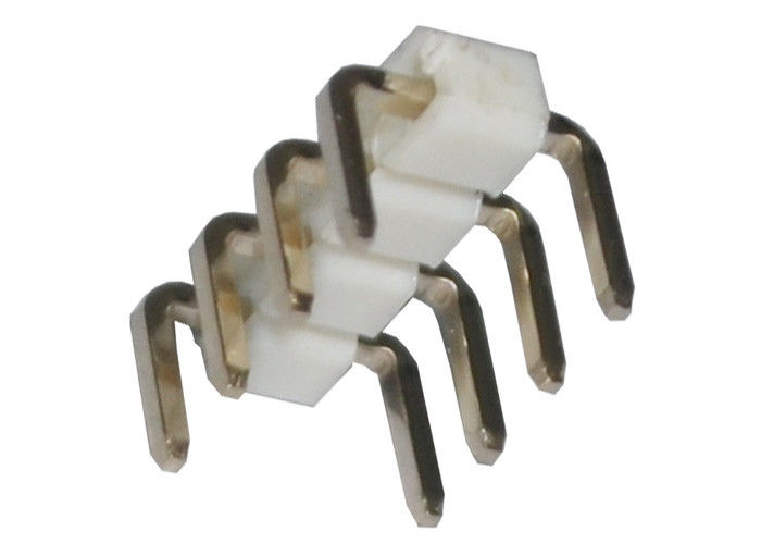 U 유형 4 Pin 우두머리 연결관 피치 2.54mm 단 하나 줄 90 도