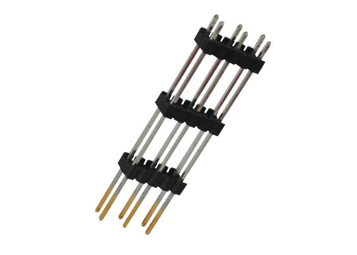 10개의 Pin 이중 줄 Pin 우두머리 똑바른 타입 3 플라스틱 2.54 Mm 피치 우두머리