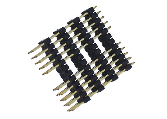 3 줄 Pin 우두머리 연결관 2.54mm 피치 180도 유형 4 플라스틱