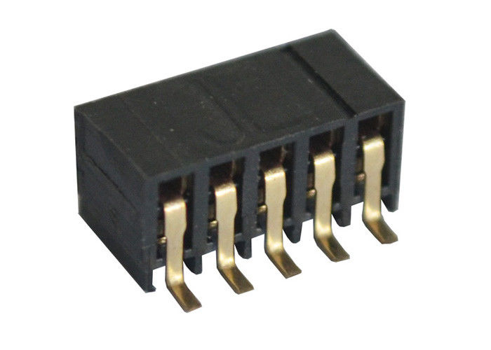 지상 산 Pin 우두머리 검정 2.0mm 피치 단 하나 줄 5 Pin 여성 우두머리