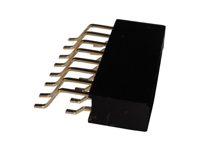수평한 두 배 줄 여성 우두머리 연결관 2.54mm SMT 유형 16 Pin