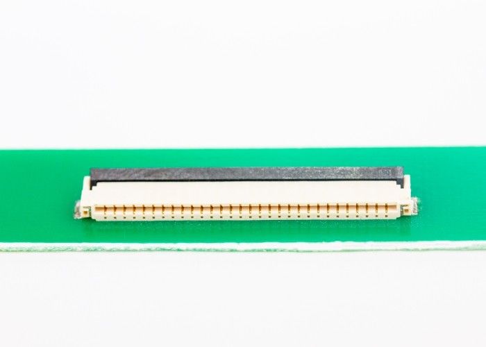 1.0MM 피치 플라스틱 FFC FPC 연결관 고도 2.0MM 두 배 편들어진 접촉