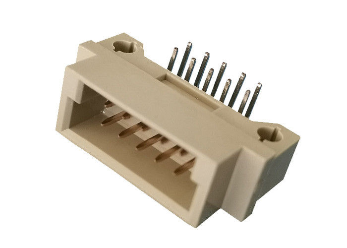 PCB 널을 위한 여성 똑바른 2x5 Pin 우두머리 DIN 41612 180 Degre 두 배 줄