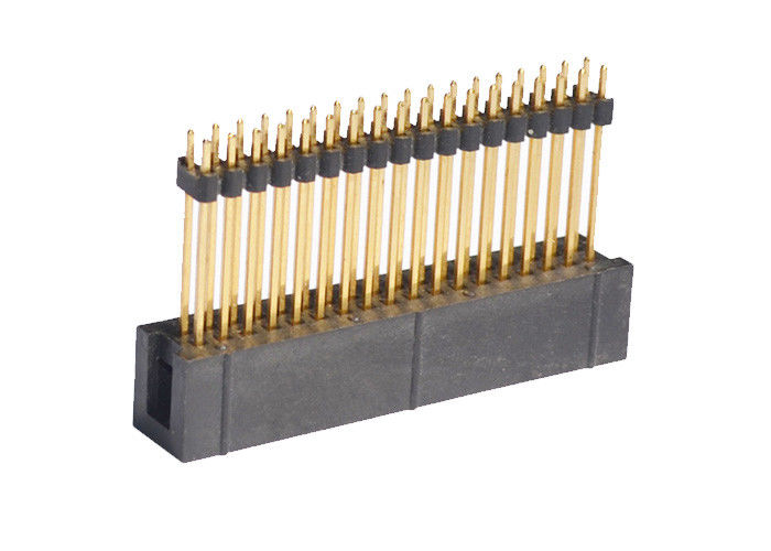 PCB 널을 위한 금관 악기 접촉 18 Pin 우두머리 2.54mm 똑바른 우두머리 연결관