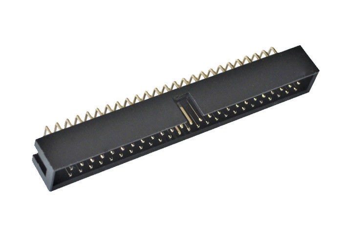 정각 Pcb 연결관 90도 상자 유형 2.54mm 피치 50 Pin 우두머리