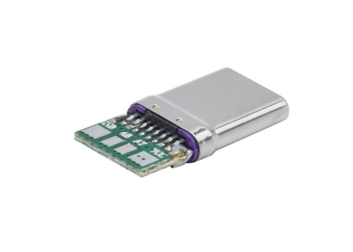 2.0 USB C 연결관 1 년 보장을 가진 남성 용접 USB C 케이블 잭