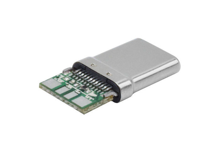 10 휴대전화를 위한 Pin Usb 3.1 유형 C 연결관 남성 땜납 내구재