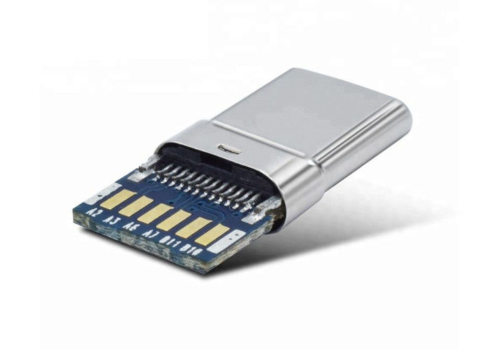PCB male형 커넥터를 가진 USB C 연결관 3.1/3.0/2.0 평야 포탄