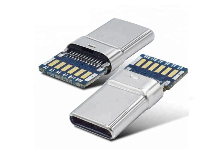 16 Pin Usb 3.1 C 연결관, PCB 널을 가진 Usb 3.0 유형 C 연결관