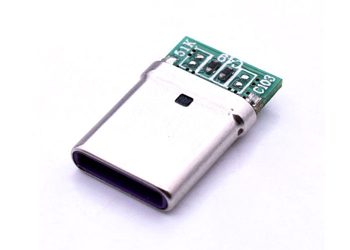 16 Pin Usb 3.1 C 연결관, PCB 널을 가진 Usb 3.0 유형 C 연결관